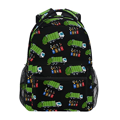 XDMXY Garbage Truck Trash Recycling Kids Backpack for Boys Girls,Kids Daypacks ​Elementary Toddler School Bags Preschool Bookbag Travel Bag (041201),Over 3 years old