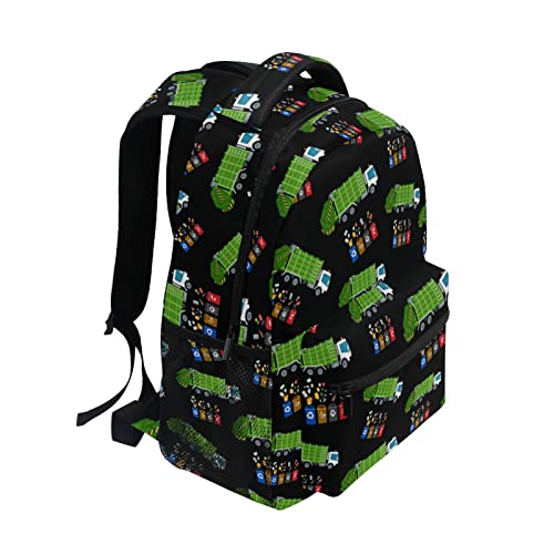 XDMXY Garbage Truck Trash Recycling Kids Backpack for Boys Girls,Kids Daypacks ​Elementary Toddler School Bags Preschool Bookbag Travel Bag (041201),Over 3 years old