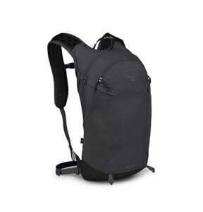 osprey sportlite 15 hiking backpack, dark charcoal grey