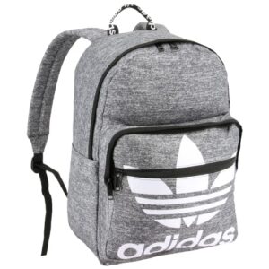 adidas originals trefoil pocket backpack, jersey onix grey, one size