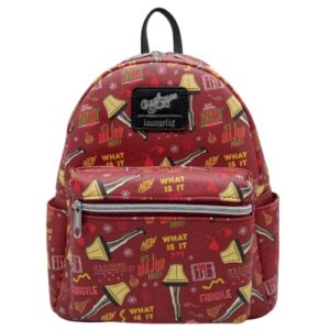 loungefly x a christmas story lampshade aop mini backpack