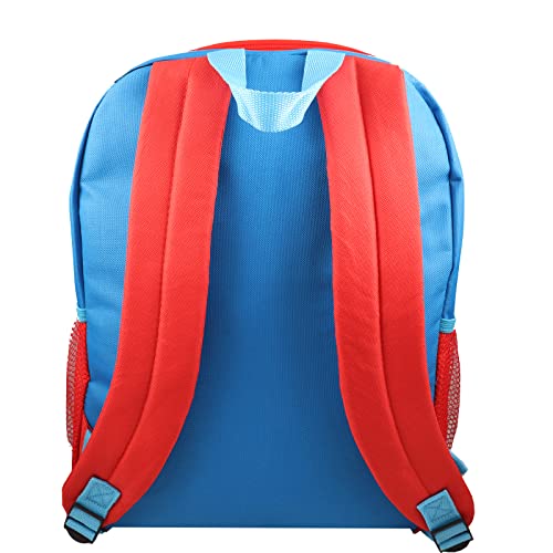 Marvel Spiderman Backpack with Lunch Box - Bundle with Spiderman Backpack for Boys 4-6, Spiderman Lunch Box, Water Pouch, Stickers (Spiderman Backpack for Kids)