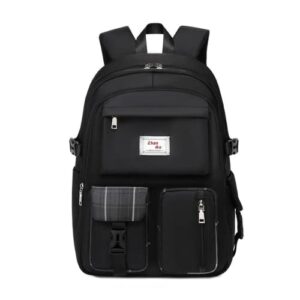 laptop backpacks 18 inch school bag college backpack anti theft travel daypack large bookbags for teens girls boys (black)