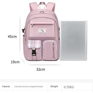 Laptop Backpacks 18 Inch School Bag College Backpack Anti Theft Travel Daypack Large Bookbags for Teens Girls Boys (Black)