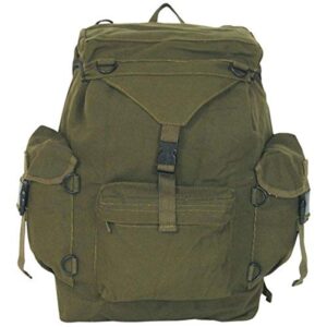 fox outdoor products australian style rucksack, olive drab, 19 x 18 x 8