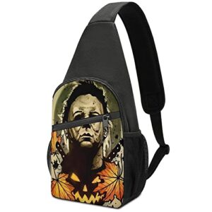 sling bag halloween michael myers crossbody chest backpack shoulder bags for womens mens