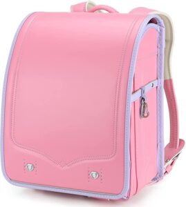 baobab’s wish ransel randoseru japanese schoolbag backpacks lightweight & sturdy japan with one-touch switch (pink)