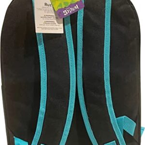 Ruz Stitch Unisex 15" Backpack (Black-Blue)