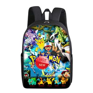 fashion 3d printed backpack for boys and girls, light and large capacity cute anime school bag 1-one size