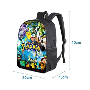 Fashion 3D printed backpack for boys and girls, light and large capacity cute anime school bag 1-One Size