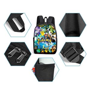 Fashion 3D printed backpack for boys and girls, light and large capacity cute anime school bag 1-One Size