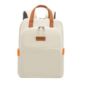 leasoul school backpack canvas laptop backpack 15.6 inch wide open casual for women