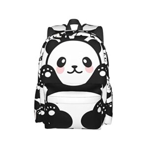 cute panda backpack large laptop backpack lightweight backpack casual daypack for boys girls