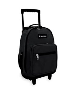 everest 1045mwheeled backpack – standard, black, one size,1045wh-bk