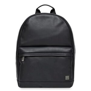 knomo albion leather 15.6″ laptop & tablet bookbag computer business backpack for school, work & travel