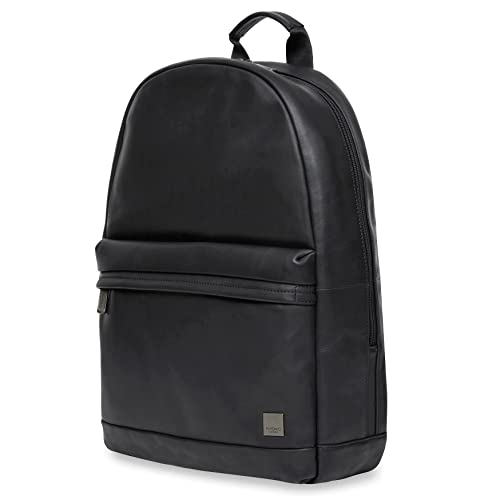 Knomo Albion Leather 15.6" Laptop & Tablet Bookbag Computer Business Backpack for School, Work & Travel