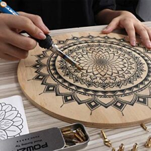 72Pcs Wood Burning Kit for Beginners, Adjustable Professional Wood Burner Pen Tool and Accessories, woodburning Embossing Carving