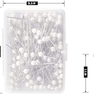 Push Pins, Map pins 600 PCS 1.5 in Pearlized Ball Head Pins Straight Pins Sewing Pins for DIY Sewing Crafts