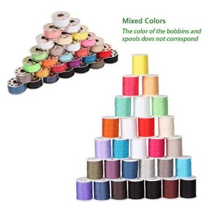 NEX Sewing Thread Kit, Mini Spools and Bobbins for Sewing Machine, Hand Sewing