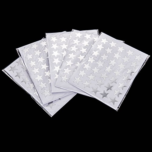 EBOOT Star Stickers 1750 Count Self-Adhesive Stickers Stars (Silver)