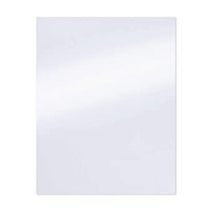 White Shimmer Paper - 100-Pack Metallic Cardstock Paper, 92 lb Cover, Double Sided, Printer Friendly - Perfect for Weddings, Birthdays, Craft Use, Letter Size Sheets, 8.5 x 11 Inches