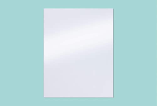 White Shimmer Paper - 100-Pack Metallic Cardstock Paper, 92 lb Cover, Double Sided, Printer Friendly - Perfect for Weddings, Birthdays, Craft Use, Letter Size Sheets, 8.5 x 11 Inches