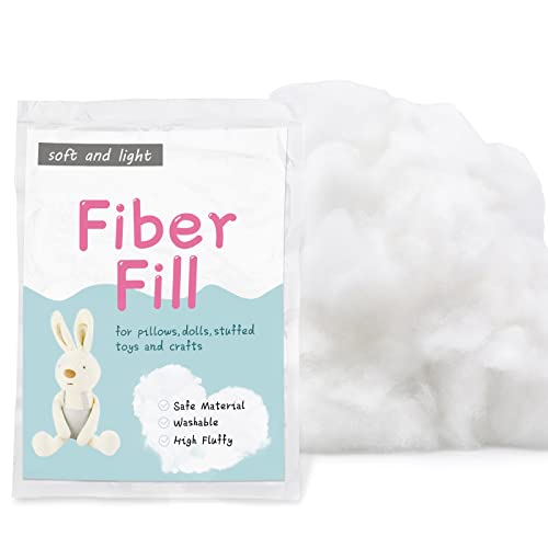 100g/3.5oz Polyester Fiber Fill, Stuffing Pillow Filling Stuffing Cushion Filling, Batting High Resilience Fill Fiber, Stuffing for Stuffed Animals/DIY Crafts