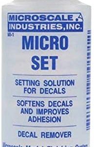 Microscale Micro Sol and Micro Set, 1 Ounce Bottles (Pack of 2) - with Make Your Day Paint Brushes