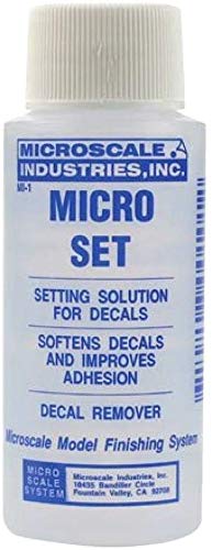 Microscale Micro Sol and Micro Set, 1 Ounce Bottles (Pack of 2) - with Make Your Day Paint Brushes