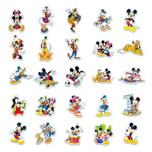 50Pcs Hot Disney Mickey Stickers for Water Bottle Cup Laptop Guitar Car Motorcycle Bike Skateboard Luggage Box Vinyl Waterproof Graffiti Patches JHSL