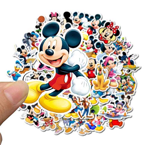 50Pcs Hot Disney Mickey Stickers for Water Bottle Cup Laptop Guitar Car Motorcycle Bike Skateboard Luggage Box Vinyl Waterproof Graffiti Patches JHSL