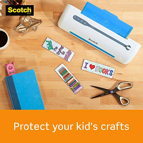 Scotch Thermal Laminating Pouches, 5 Mil Thick for Extra Protection, Professional Quality, 2.4 x 4.2-Inches, ID Badge without Clip, 100-Pouches (TP5852-100)