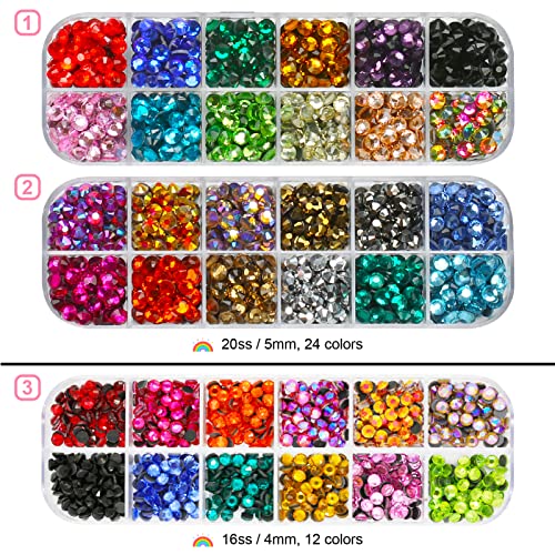 Hotfix Rhinestone Applicator, Bedazzler Kit with Rhinestones for Clothes Crafts, Hot Fix Rinestones Applicator Wand Setter Tool, Hot Fixed Crystal Bling Machine Heat Pen for Clothing Fabric Adults