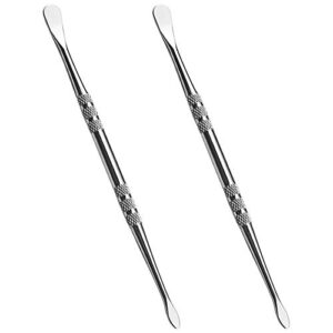 2 pieces wax carving tool 4.75 inch stainless steel clay sculpting tool (silver)
