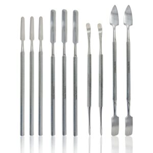 cynamed 10 pc stainless steel spatula wax & clay sculpting tool set