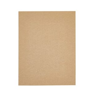 48 Sheets Brown Kraft Paper Material for Crafts, Party Invitations, Wedding, Letter Size (120 gsm, 8.5 x 11 In)