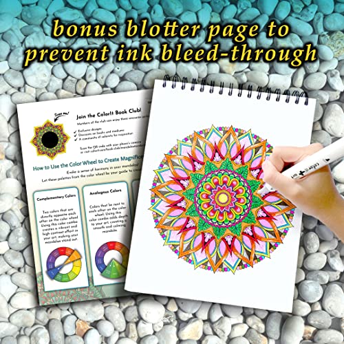 ColorIt: Mandalas to Color - 50 Original Drawings and Anti-Stress Patterns for Premium Adult Coloring Book (Volume V)