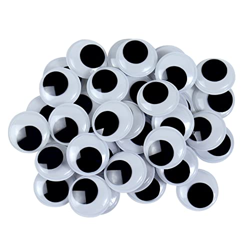 240Pcs Googly Eyes with Self-Adhesive Black White Small Plastic Wiggle Stickers Eyes for Shcool DIY Crafts Projects, Halloween Christmas DIY Craft Decorations