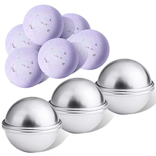 30PCS- Bath Bomb Mold Kit, 15 Set 3 Size Mold & Bath Bombs Press for DIY Making Supplies