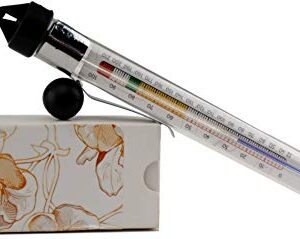 Thermometer for Candle Making - Candle Thermometer with Clip and Easy-to-Read Temperature Zones for DIY Candle Making