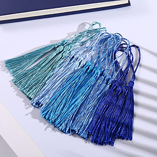 144 Pcs Bookmark Tassels for Crafts Keychain Graduation - Bookmark Tassels for Crafts, Key Chain Tassels for Jewelry Making, Mini Tassels for Graduation, Book Marks