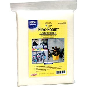 Pellon FF78F16020P Flex-Foam 1-Sided Fusible Stabilizer, 20" x 60" , White