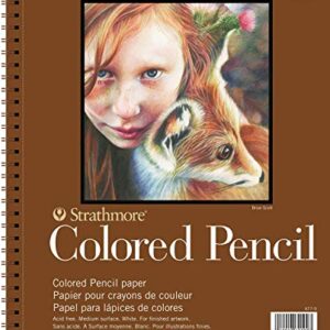 Strathmore Colored Pencil Spiral Paper Pad 9"X12"-30 Sheets -62477900