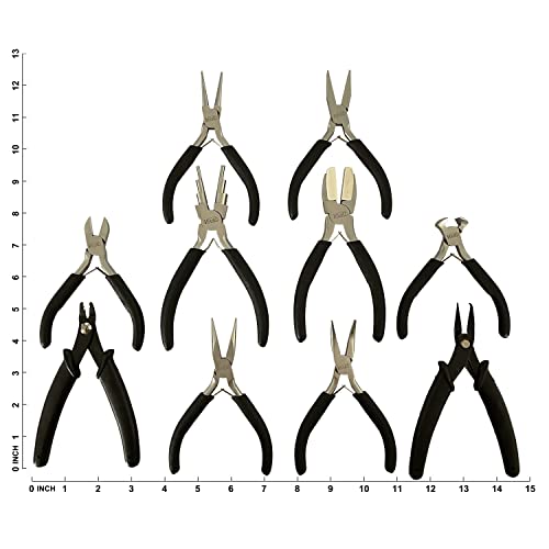 vouiu 10-Piece Jewelry Pliers Set Jewelry Making Tools