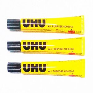 UHU Glue DIY All Purpose Adhesive 20 ml 3 Tubes