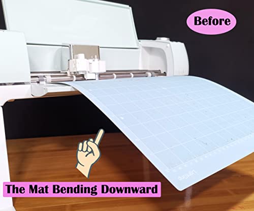Cutting Mat Extender Support Compatible with Cricut Explore Air3 2 1, Extender Tray Compatible with Cricut Explore Air Series, (Not Compatible with Cricut Maker3 and Maker) (White)