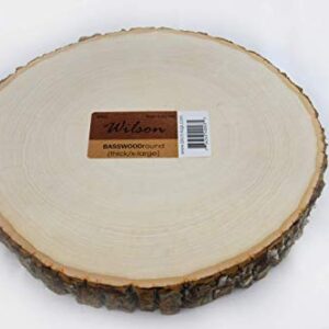 Wilsons 40003 Basswood Thick Round, 11" to 12"