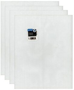 4-pack of darice mesh plastic canvas – clear – 10.5 x 13.5
