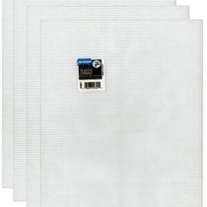 4-Pack of Darice Mesh Plastic Canvas - Clear - 10.5 x 13.5