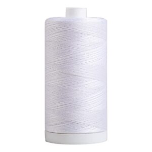 connecting threads 100% cotton thread – 1200 yard spool (white)